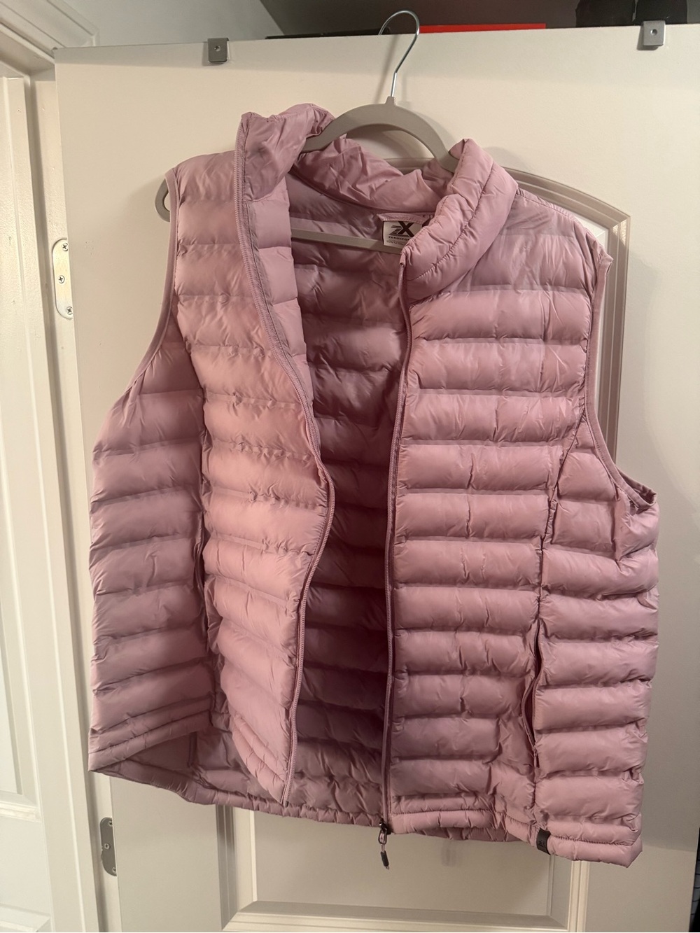 Light Pink Quilted Packable Down Vest - Women